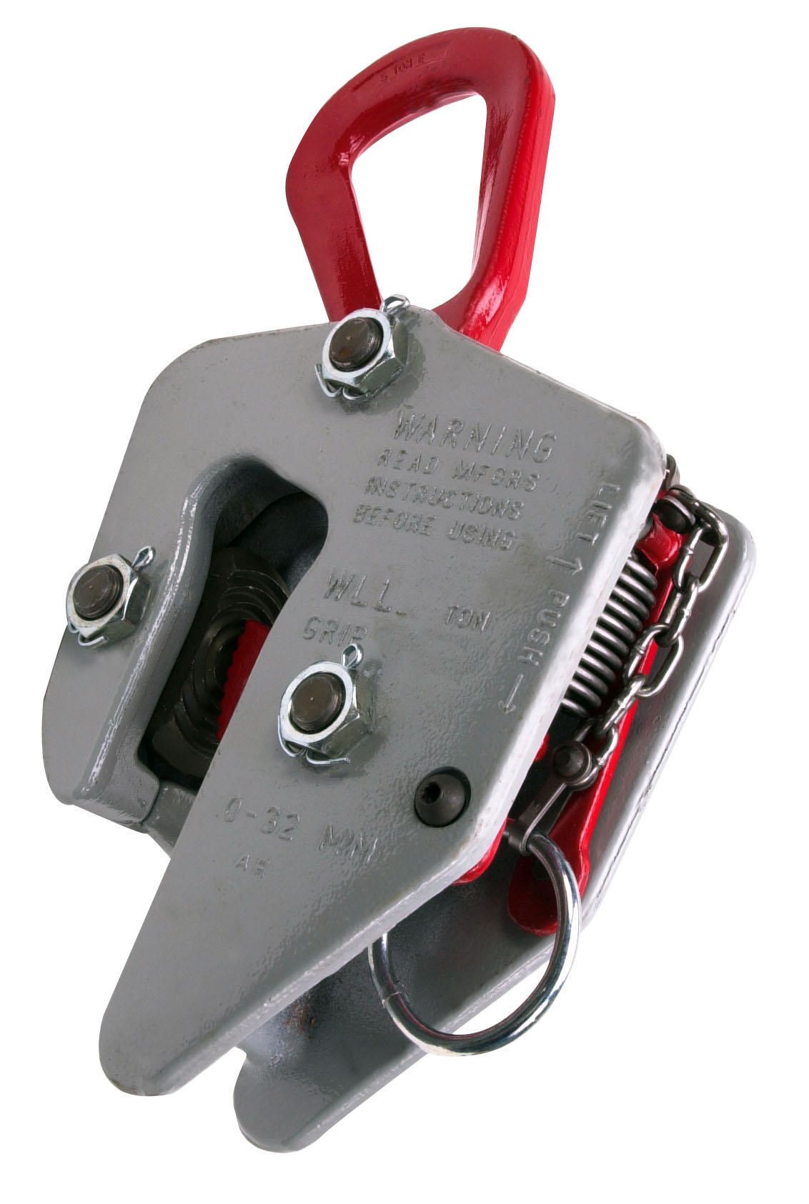 Campbell 6420701 Locking ”E” Plate Clamp, 0” - 1-1/4” Grip, 3 ton WLL