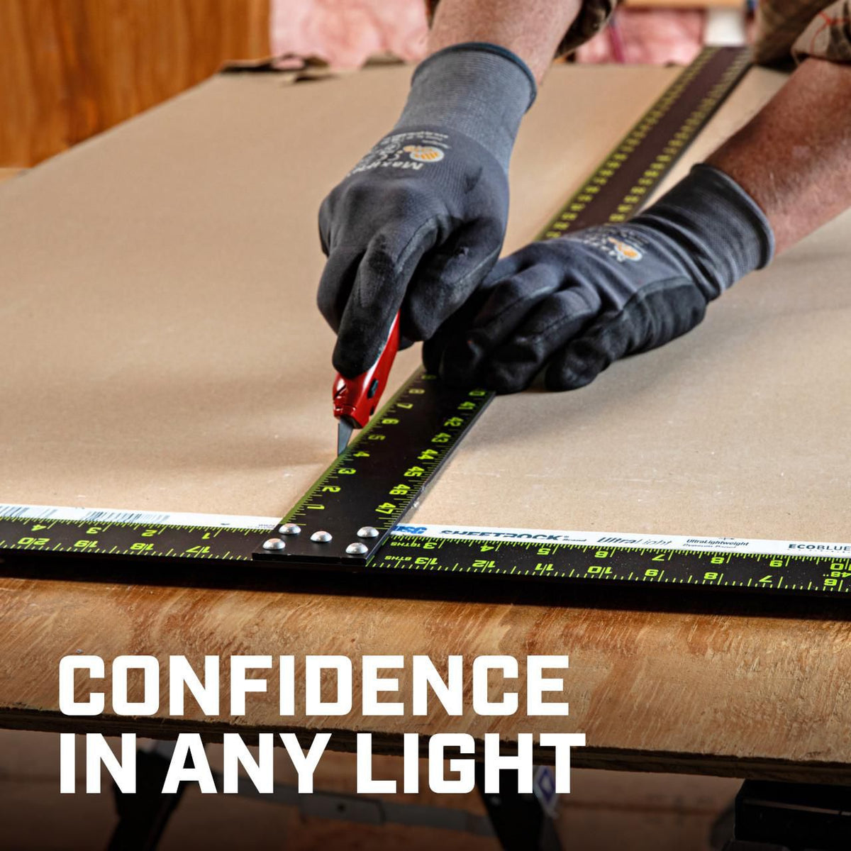 Lufkin CTS48 48" NITE EYE™ Drywall Square