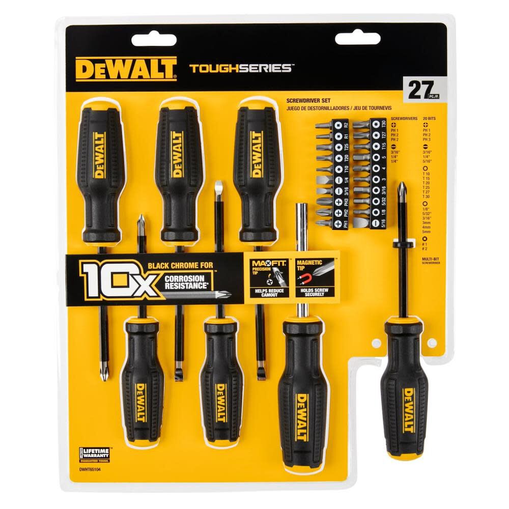Dewalt DWHT65104 Toughseries Screwdriver Set (27 Pc)