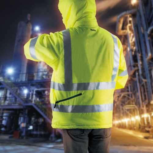 Makita DCJ206Z2XL 18V LXT® Lithium‑Ion Cordless High Visibility Heated Jacket, Jacket Only (2XL)