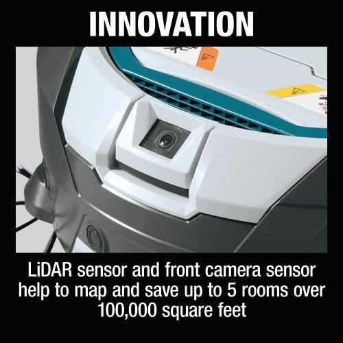 Makita DRC300PT 18V X2 LXT® Brushless Cordless Smart Robotic HEPA Filter Vacuum, Kit (5.0Ah)