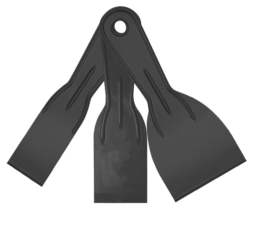 Allway DS-3PKS 3-Piece Polypro Plastic Putty Knife Set, 1-1/2", 2", 3"