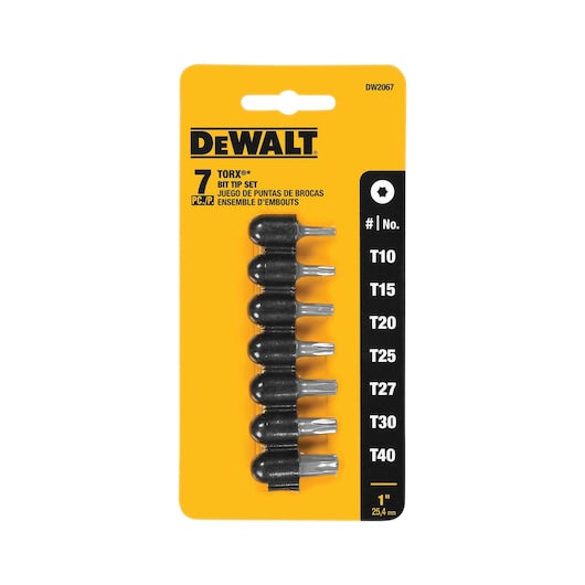 Dewalt DW2067 7 Pc. Security Torx® Set