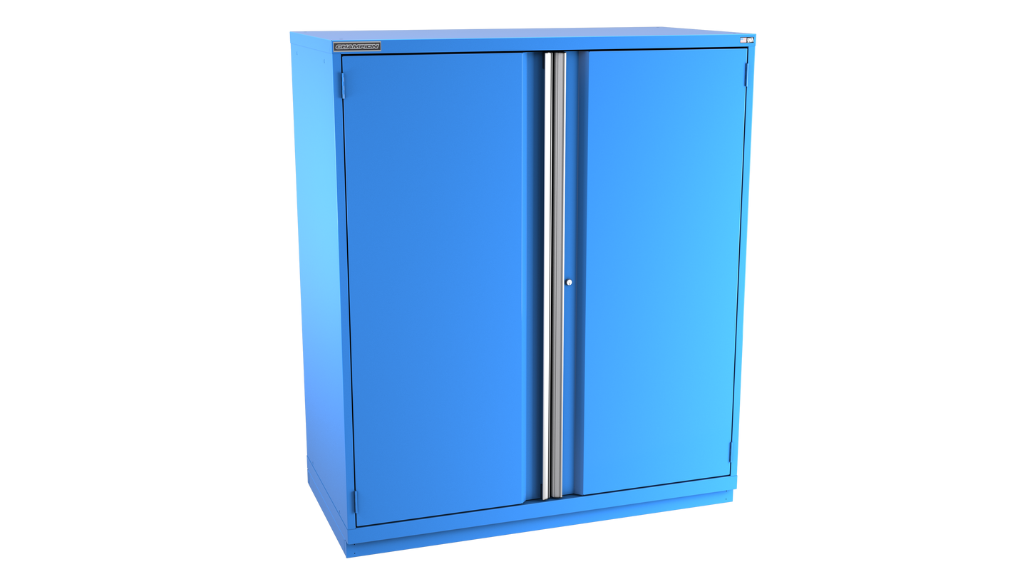 Champion Tool Storage DW3050-2FDIL-FTB-BB 2-Door Standard Depth Modular Cabinet DW3050 | 56-1/2"W x 66-3/8"H x 28-1/2"D, Bright Blue