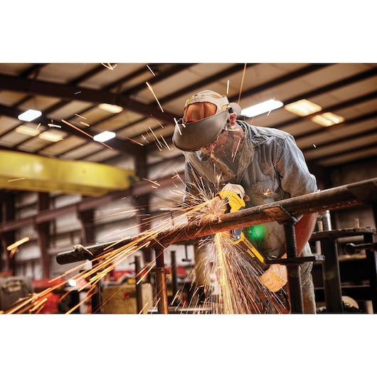Dewalt DWE46266N 5 In. / 6 In. Brushless Small Angle Grinder, Rat Tail, With Adjustable Cut-Off Guard, Kickback Brake, No Lock
