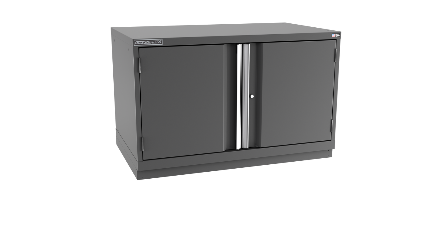 Champion Tool Storage EW1200-2FDIL-FTB-DG 2-Door Standard Depth Modular Cabinet EW1200 | 47"W x 29-7/8"H x 28-1/2"D, Dark Gray