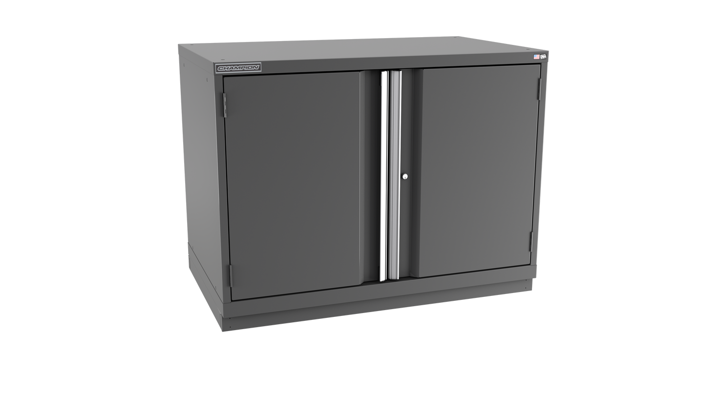Champion Tool Storage EWS1500-2FDIL-FTB-DG 2-Door Shallow Depth Modular Cabinet EWS1500 | 47"W x 35-7/8"H x 22-1/2"D, Dark Gray