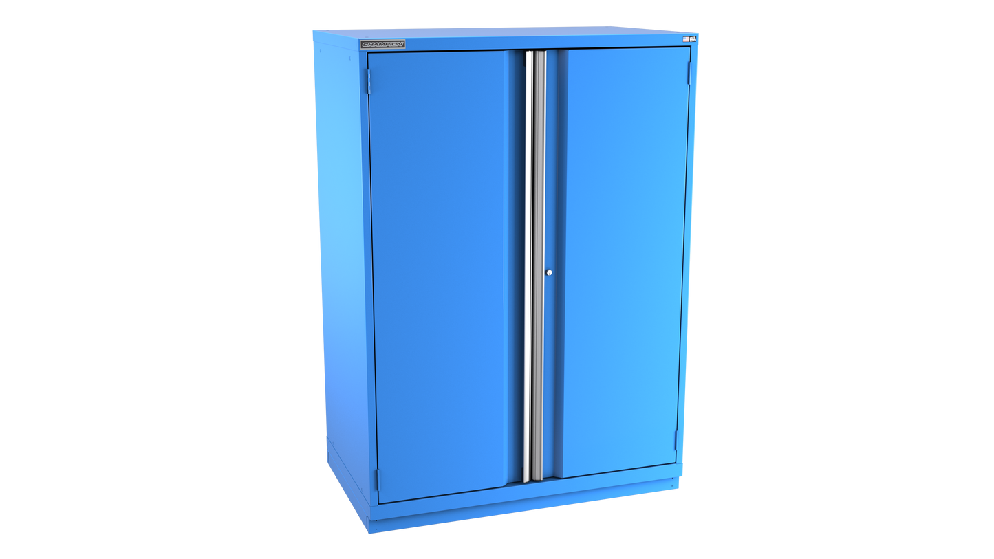 Champion Tool Storage EWS3050-2FDIL-FTB-BB 2-Door Shallow Depth Modular Cabinet EWS3050 | 47"W x 66-3/8"H x 22-1/2"D, Bright Blue