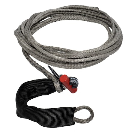 Fusion Tools 21-0250025 1/4" x 25' LockJaw Synthetic Winch Line Extension w/ Integrated Shackle 2,833 lbs WLL