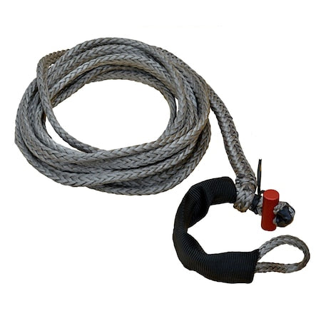 Fusion Tools 21-0375025 3/8" x 25' LockJaw Synthetic Winch Line Extension w/ Integrated Shackle 6,600 lbs WLL
