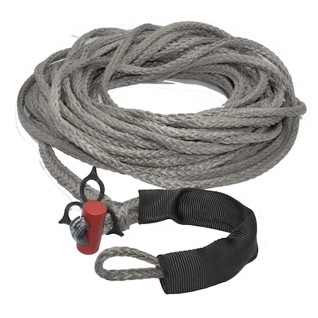 Fusion Tools 21-0375075 3/8" x 75' LockJaw Synthetic Winch Line Extension w/ Integrated Shackle 6,600 lbs WLL