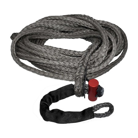 Fusion Tools 21-0563050 9/16" x 50' LockJaw Synthetic Winch Line Extension w/ Integrated Shackle 13,166 lbs WLL