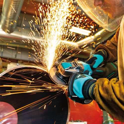 Makita GAG13M1 40V max XGT® Brushless Cordless 4‑1/2" / 5" X‑LOCK Paddle Switch Angle Grinder Kit, with Electric Brake (4.0Ah)