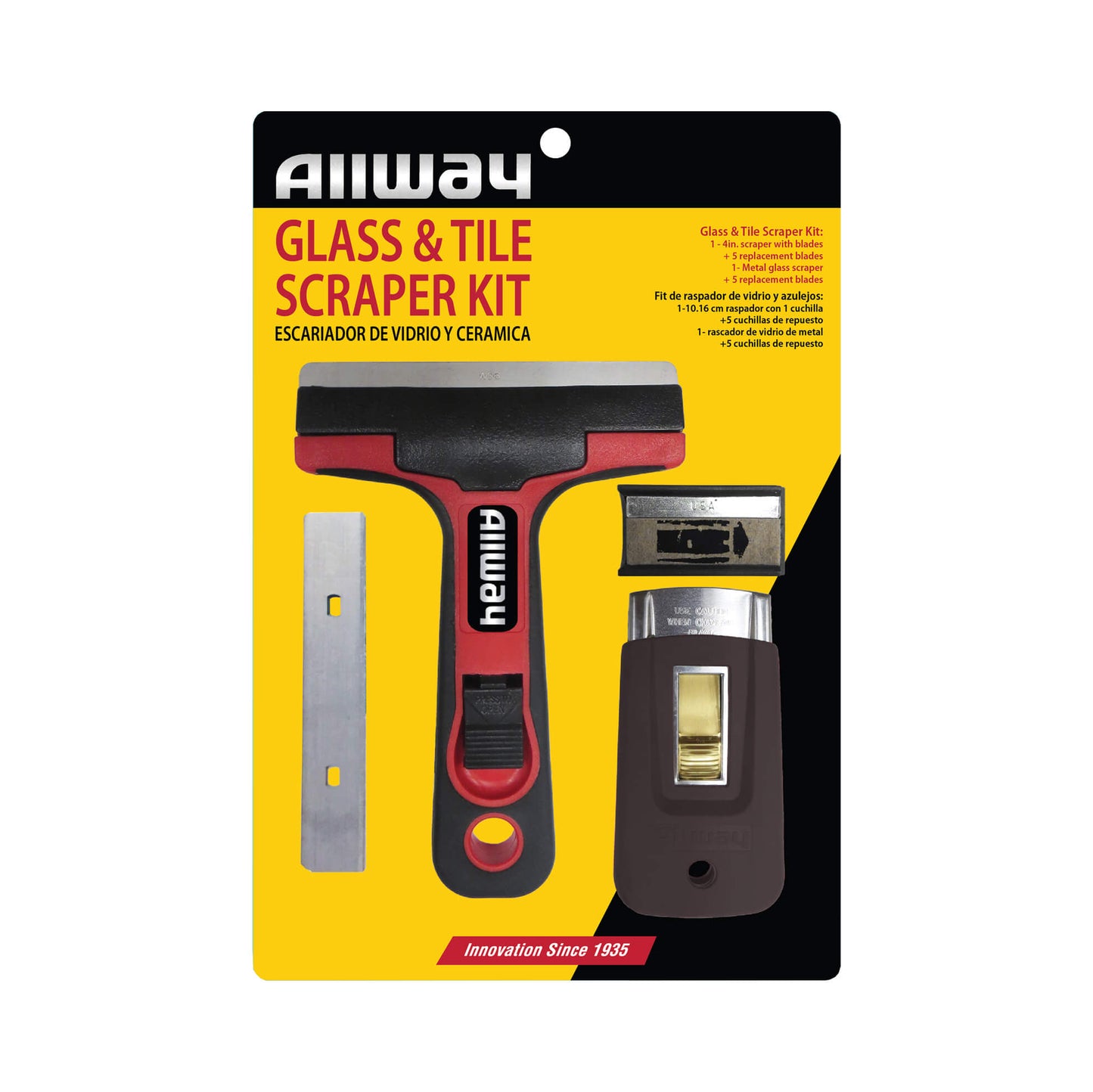 Allway GSK3 Glass & Tile Scraper Kit