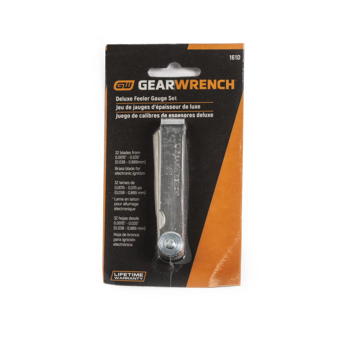 Gearwrench 161D 32 Blade Deluxe SAE/Metric Feeler Gauge Set
