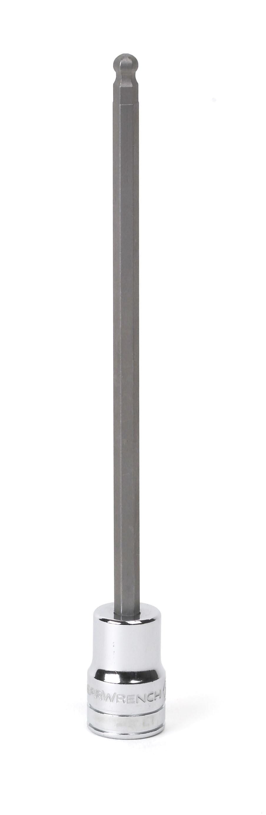 Gearwrench 80435 3/8" Drive Long Ball End Hex Bit SAE Socket 5/32"