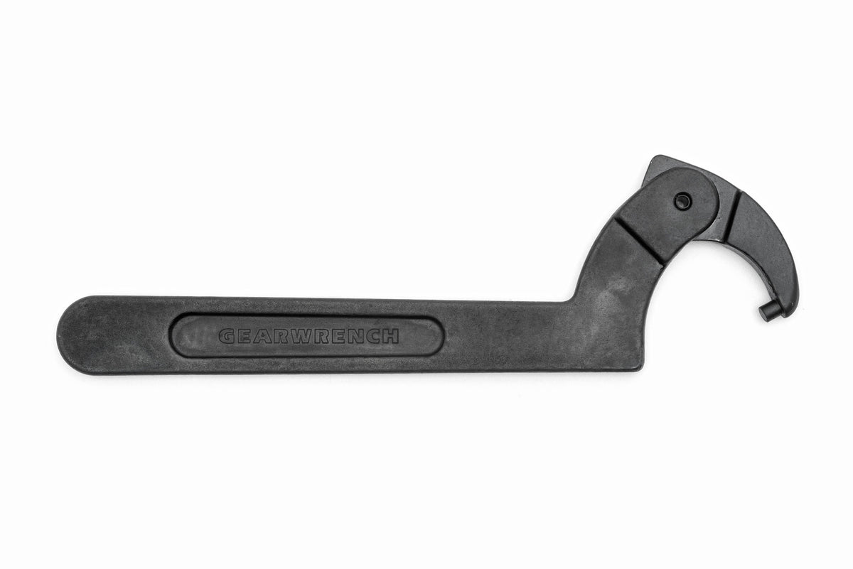 Gearwrench 81864 2" to 4-3/4" Adjustable Pin Black Oxide Spanner Wrench 1/4" Pin