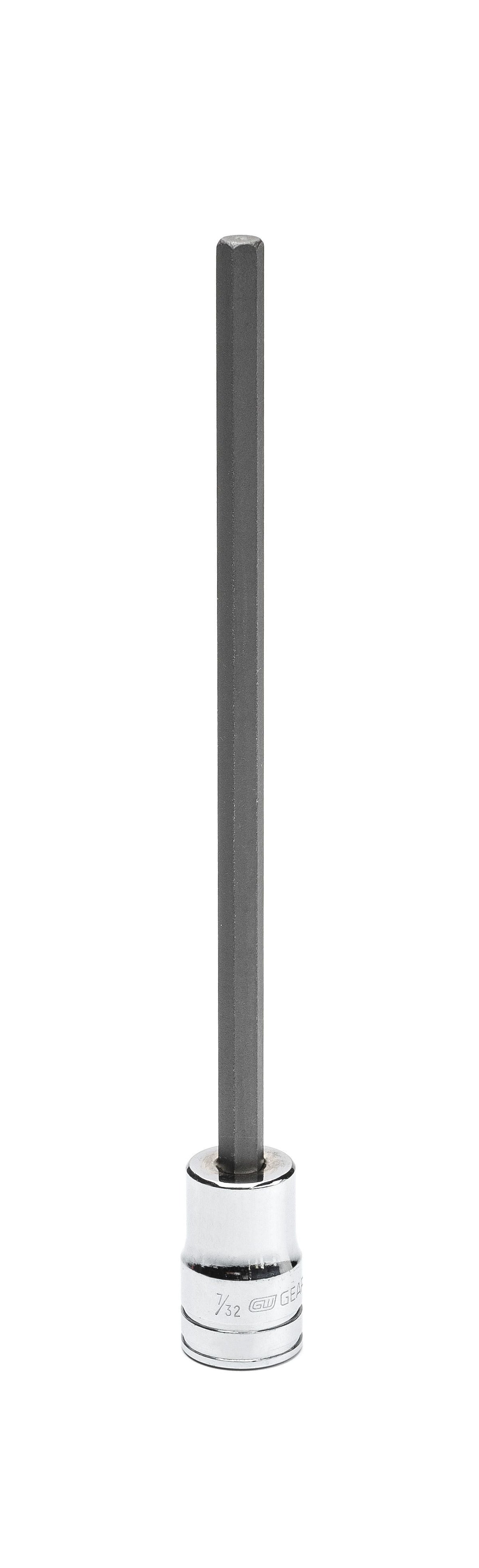 Gearwrench 82531 3/8" Drive Long Length Hex Bit SAE Socket 5/32"