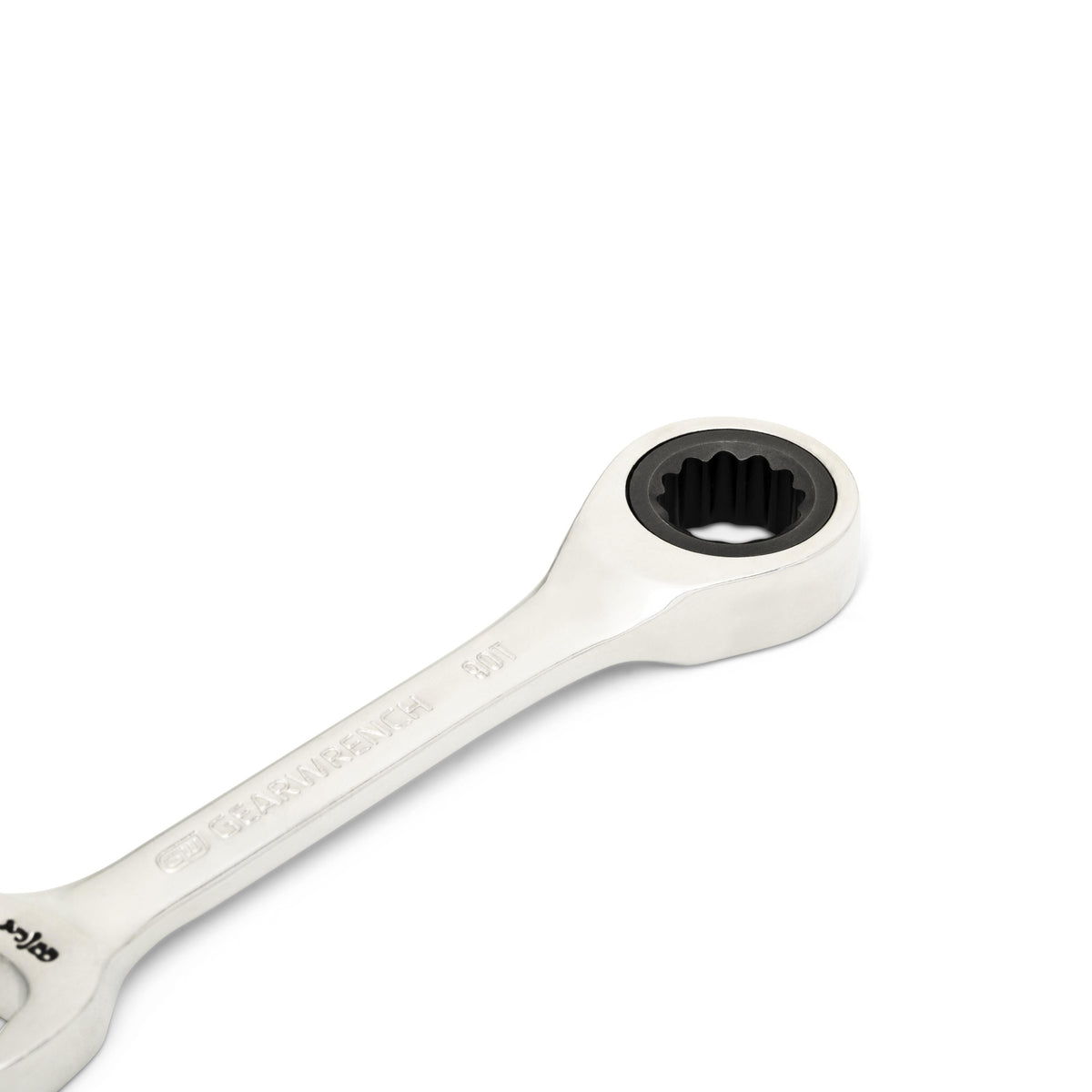 Gearwrench 86851 3/8" 90-Tooth 12 Point Stubby Combination Ratcheting Wrench
