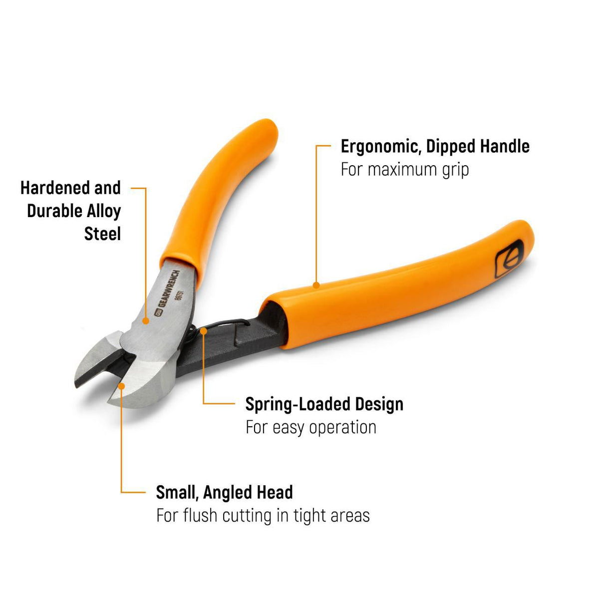 Gearwrench 89731 4-1/2" Precision Mini Diagonal Cutting Plier