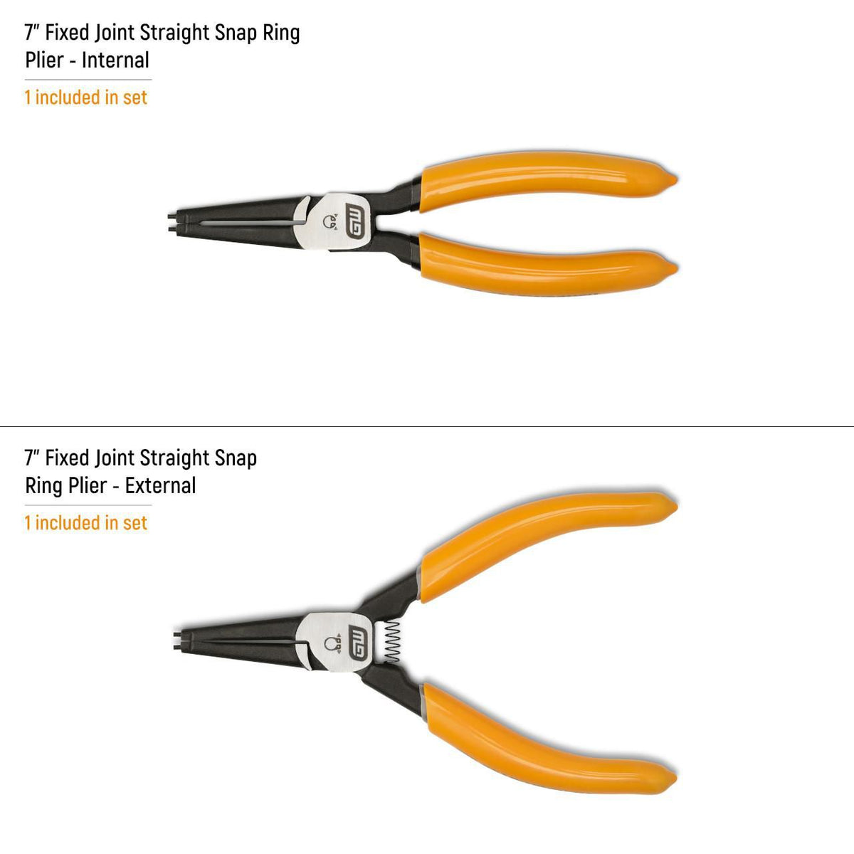 Gearwrench 89700 2 Piece Fixed Joint Internal/External Snap Ring Plier Set