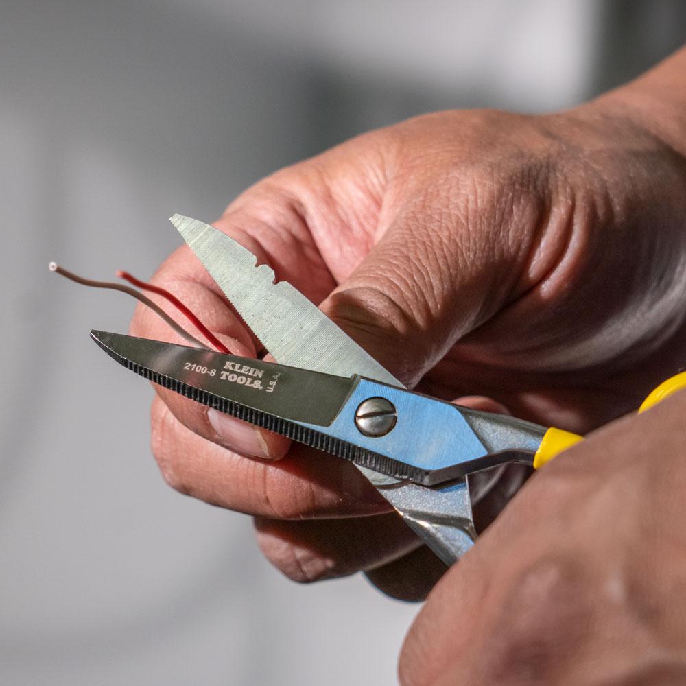 Klein Tools 2100-8 Free-Fall Snip Stainless Steel