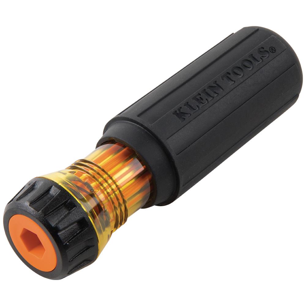 Klein Tools 32287 Flip-Blade Insulated Screwdriver, 2-In-1, Square Bit #1 And #2