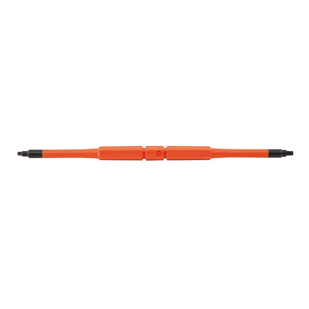Klein Tools 32287 Flip-Blade Insulated Screwdriver, 2-In-1, Square Bit #1 And #2
