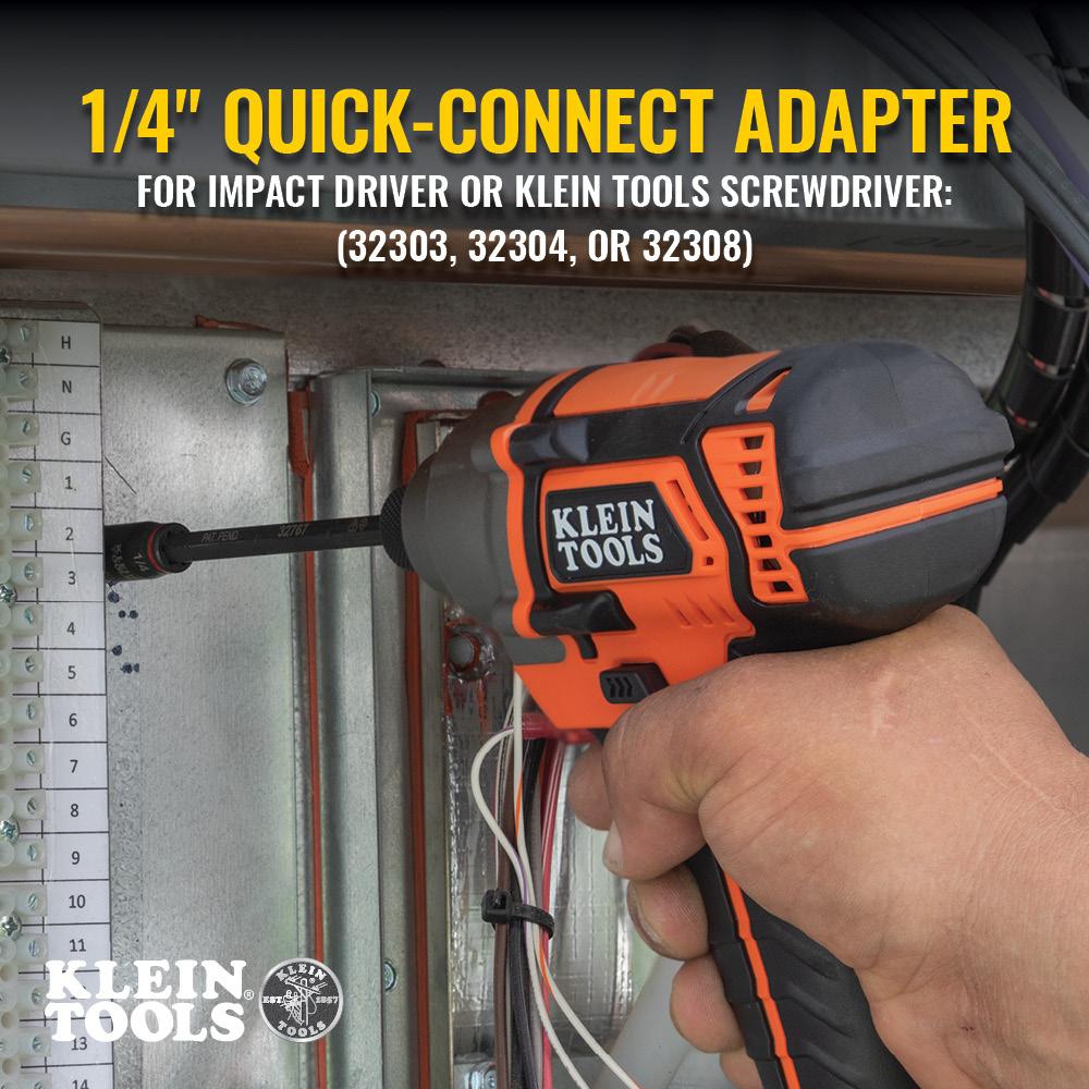 Klein Tools 32766 3-In-1 Impact Flip Socket, 1/4-Inch, 5/16-Inch, 3-Inch Length