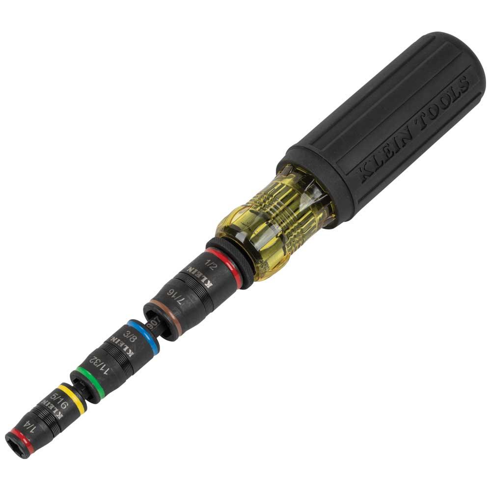Klein Tools 32900 7-In-1 Impact Flip Socket With Handle