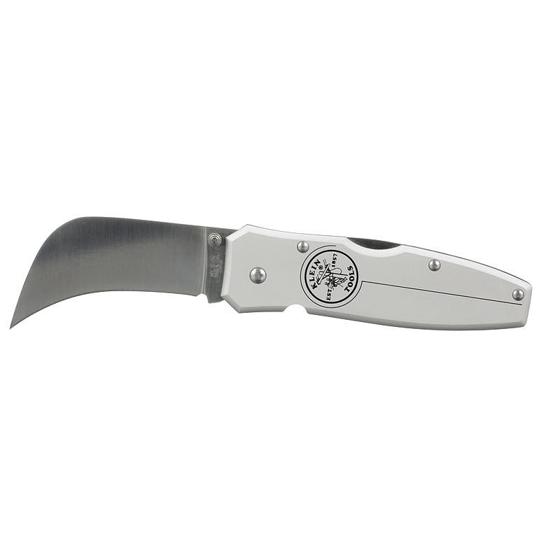 Klein Tools 44006 - Lockback Utility Knife with 2-5/8-Inch Hawkbill Steel Blade, Durable Aluminum Handle for Reliable Performance