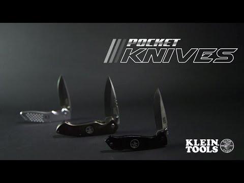 Klein Tools 44201 - Electrician's Pocket Knife with Steel Blade, Essential Tool for Electrical Professionals