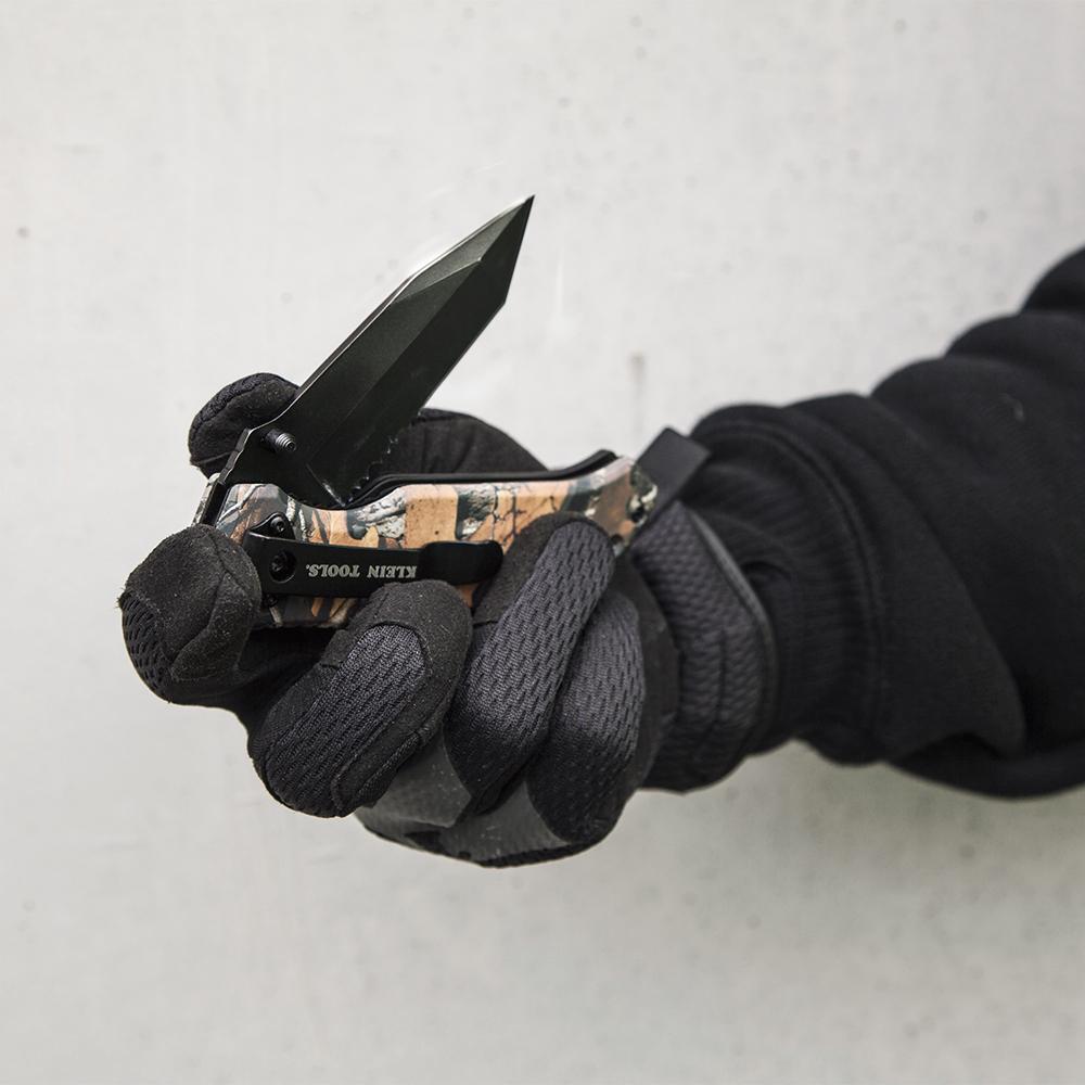 Klein Tools 44222 - NatureTech Pocket Knife with Nature-Inspired Camo Handle, Tanto Blade for Outdoor Enthusiasts