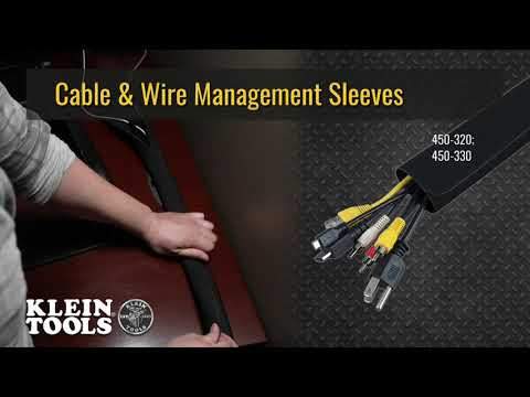 Klein Tools 450-330 Cable And Wire Management Sleeves, 1.75-Inch Diameter, 3-Foot Long