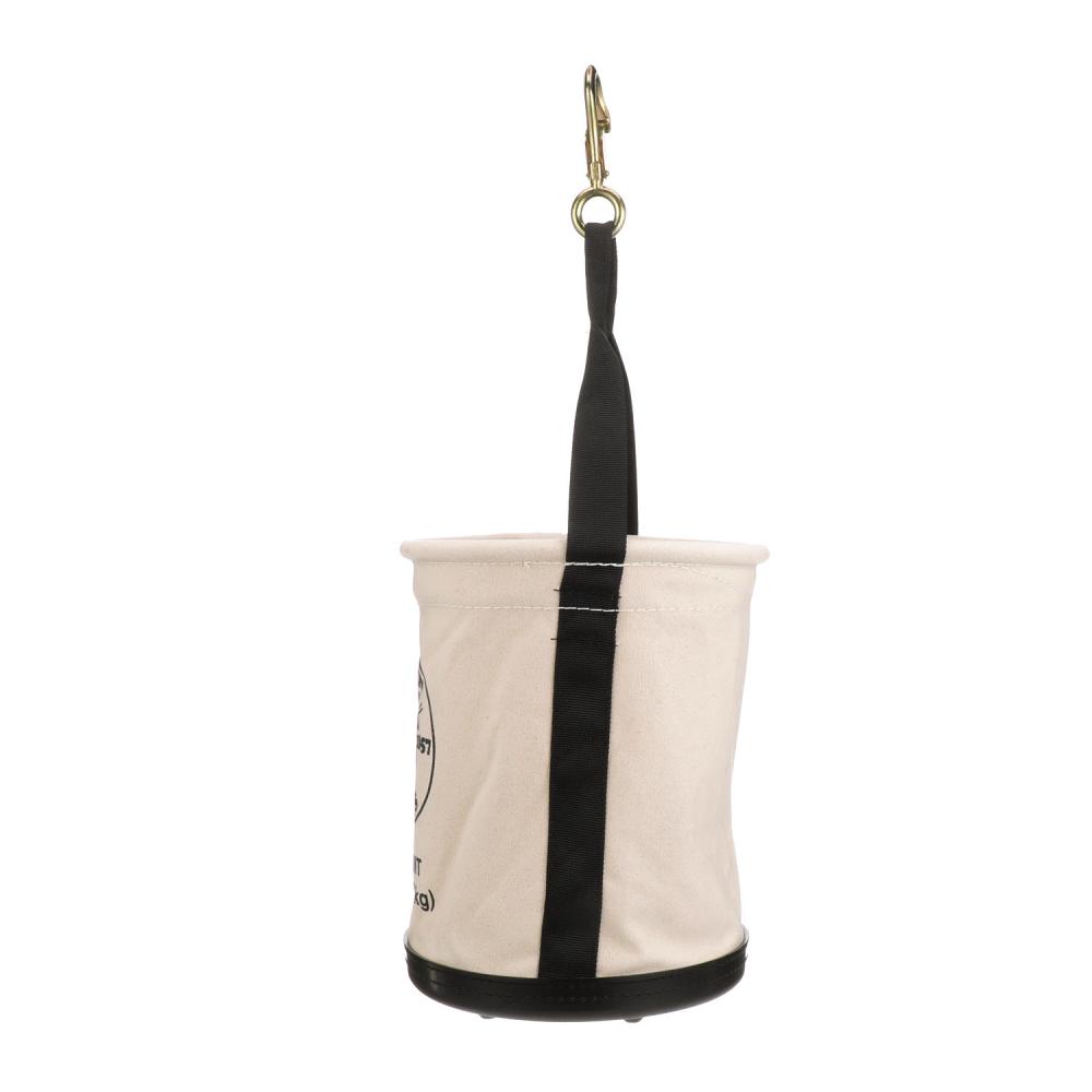 Klein Tools 5109SLR Canvas Bucket, All-Purpose With Drain Holes, 12-Inch