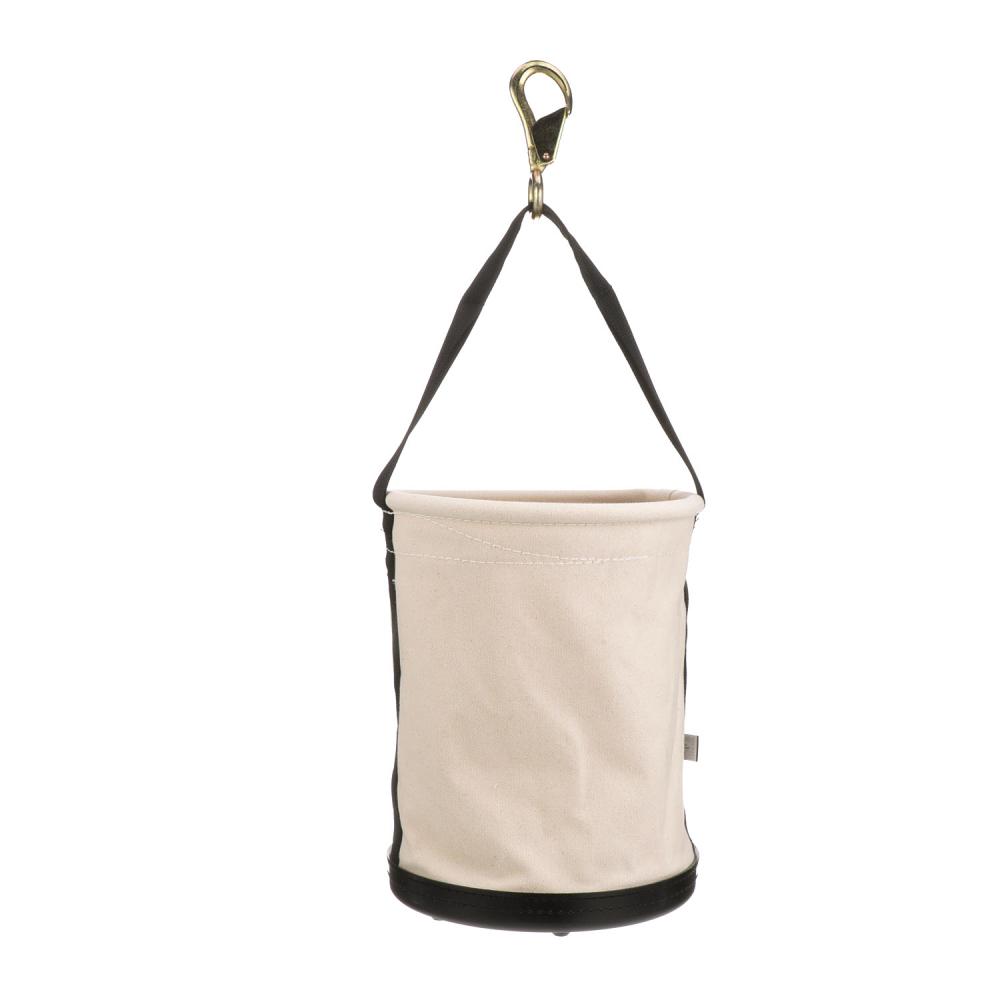 Klein Tools 5109SLR Canvas Bucket, All-Purpose With Drain Holes, 12-Inch