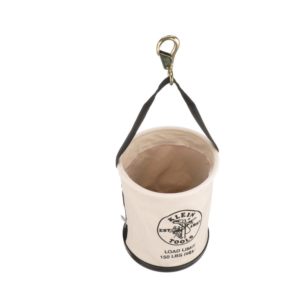 Klein Tools 5109SLR Canvas Bucket, All-Purpose With Drain Holes, 12-Inch