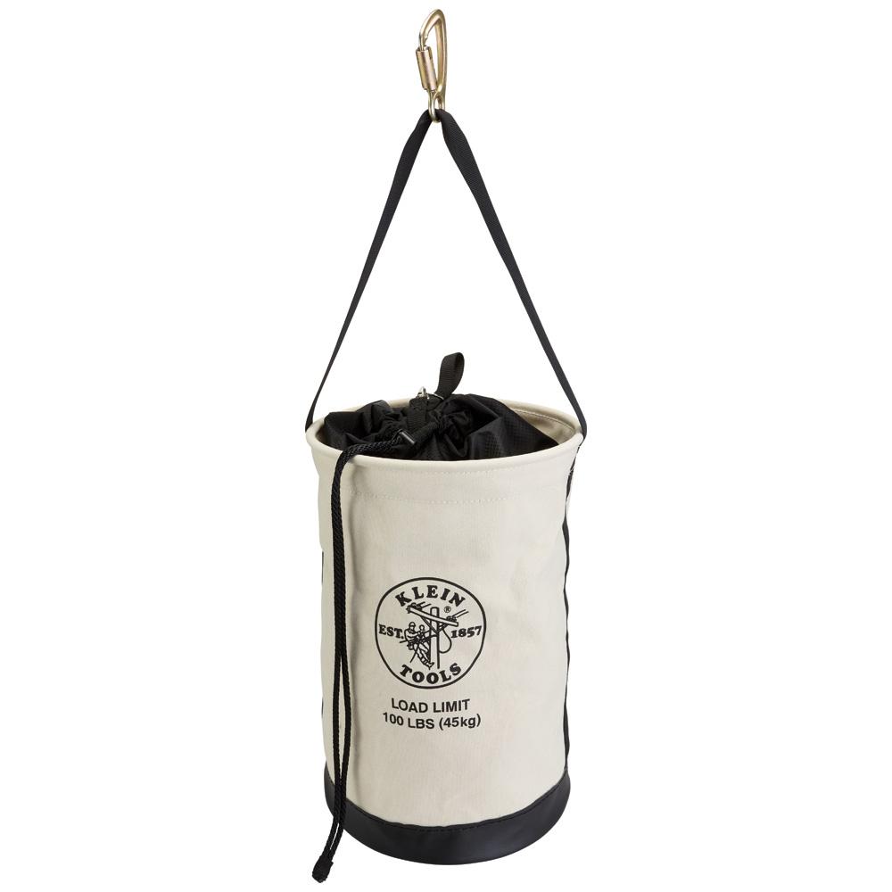Klein Tools 5114DSC22 Canvas Bucket With Drawstring Close, 22-Inch