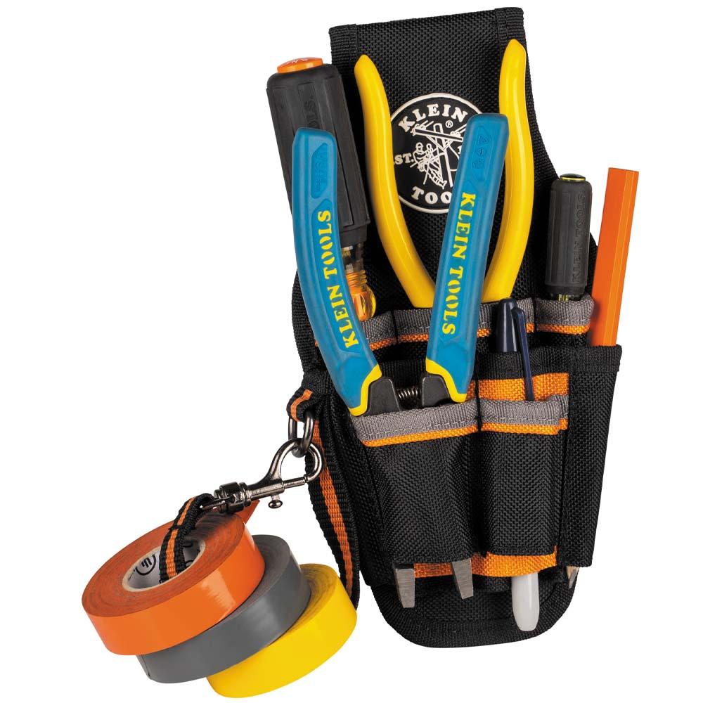 Klein Tools 5240 Tradesman Pro Tool Pouch, 9 Pockets, 10.25 X 5.5 X 10.25-Inch
