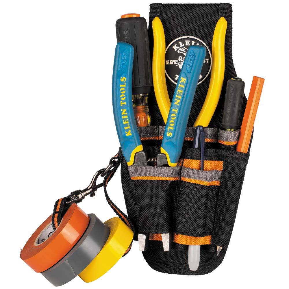 Klein Tools 5240 Tradesman Pro Tool Pouch, 9 Pockets, 10.25 X 5.5 X 10.25-Inch