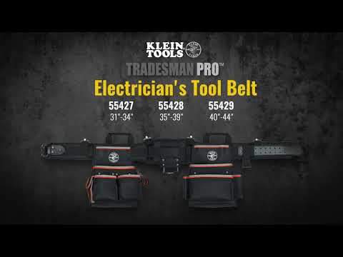 Klein Tools 55427 Tradesman Pro Electrician'S Tool Belt, Medium