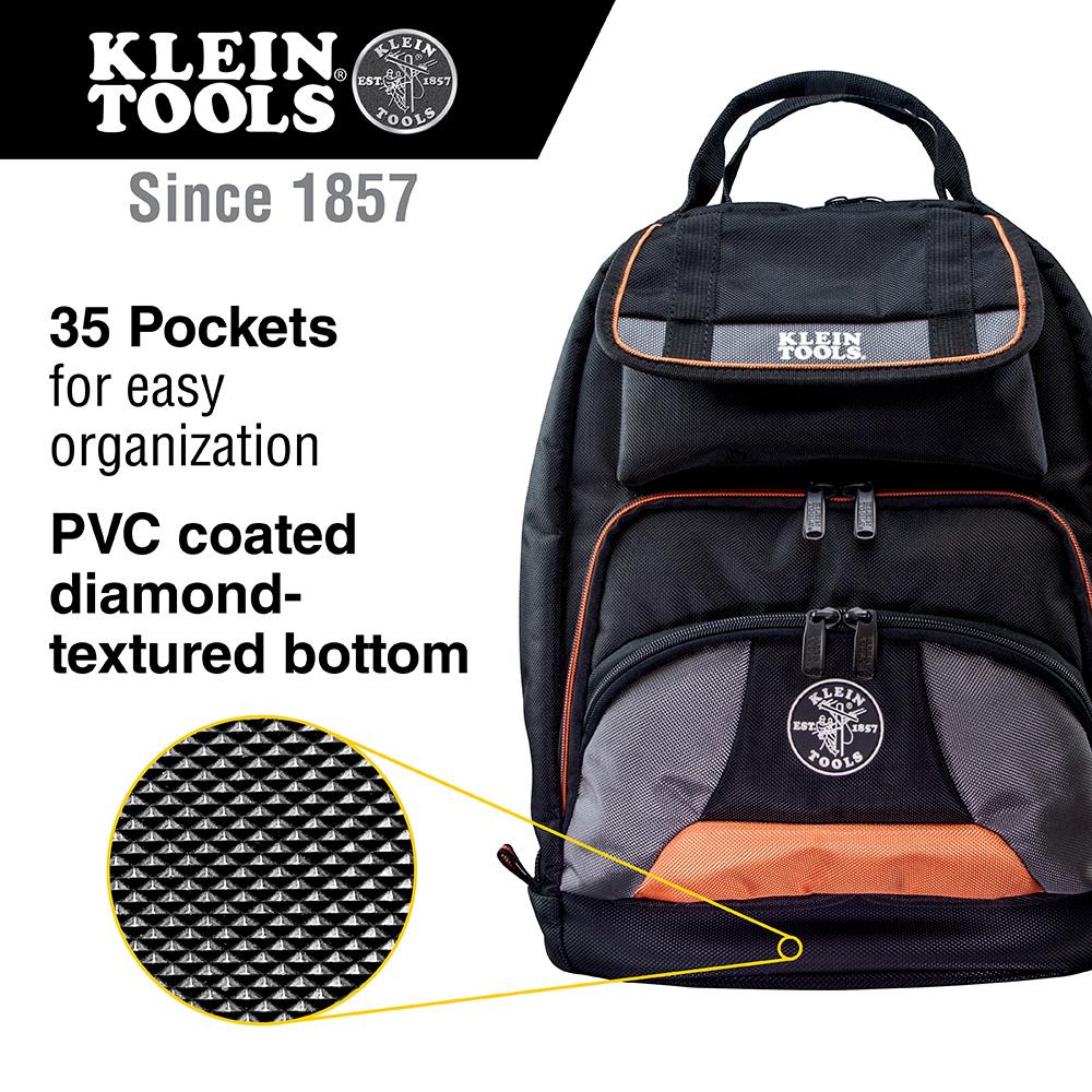 Klein Tools 55475 Klein Tools Tradesman Pro Tool Gear Backpack