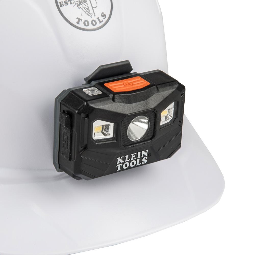 Klein Tools 56048 Rechargeable Headlamp With Fabric Strap, 400 Lumens, All-Day Runtime