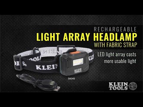 Klein Tools 56049 Rechargeable Light Array Led Headlamp With Adjustable Strap