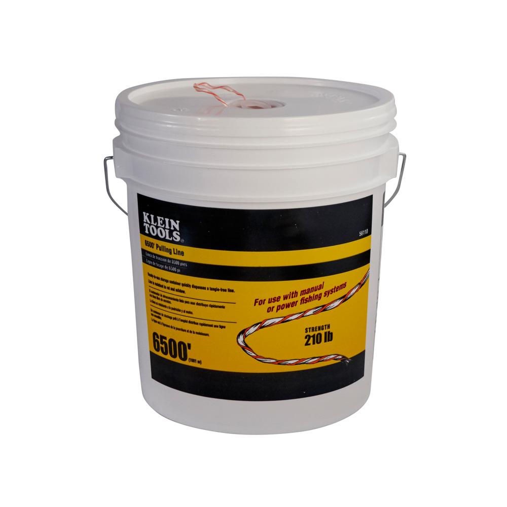 Klein Tools 56110 Poly Pull Line With Orange Tracer 6500-Foot