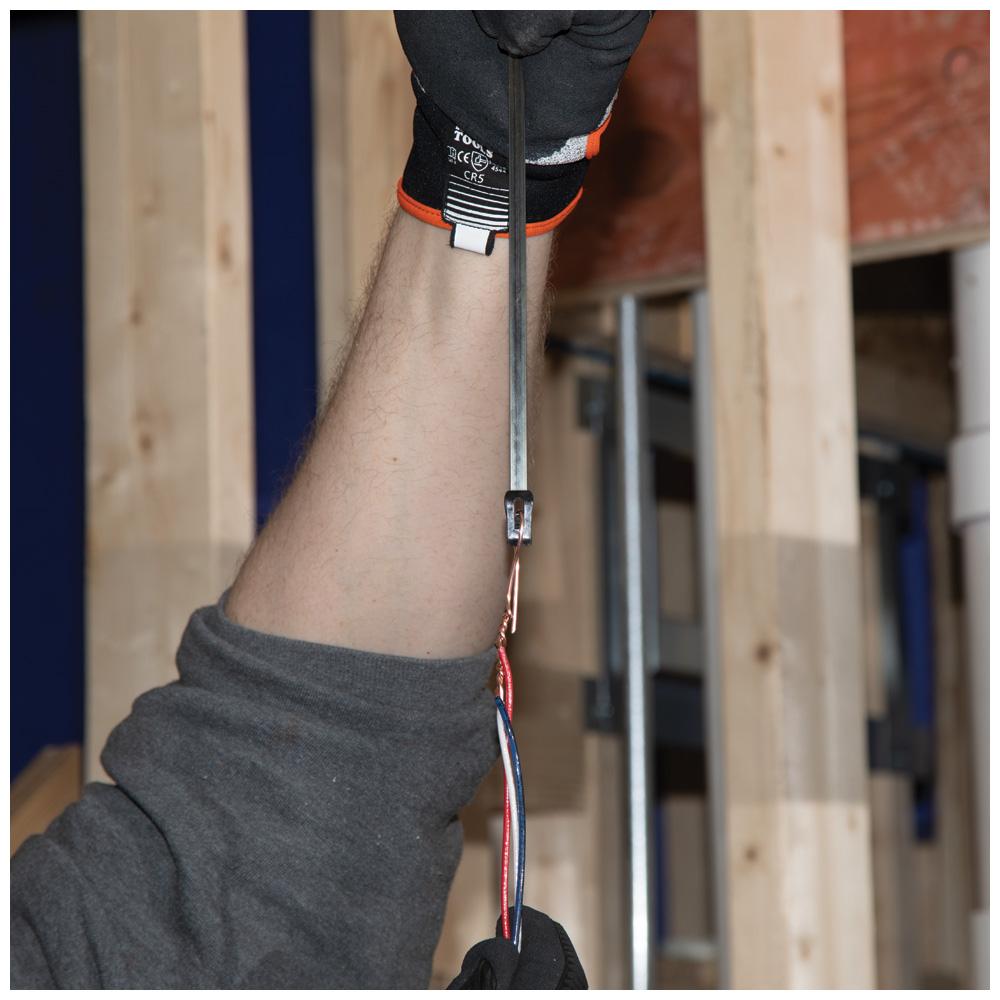 Klein Tools 56335 Wide Steel Fish Tape, 1/4-Inch X 25-Foot