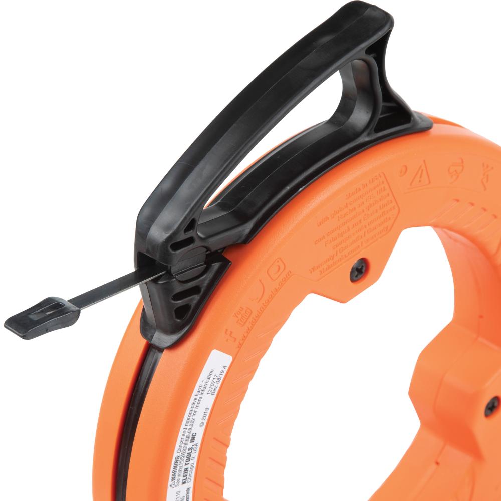 Klein Tools 56335 Wide Steel Fish Tape, 1/4-Inch X 25-Foot