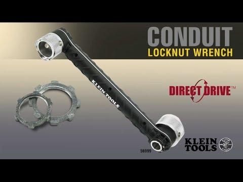 Klein Tools 56999 Conduit Locknut Wrench, Fits 1/2-Inch, 3/4-Inch