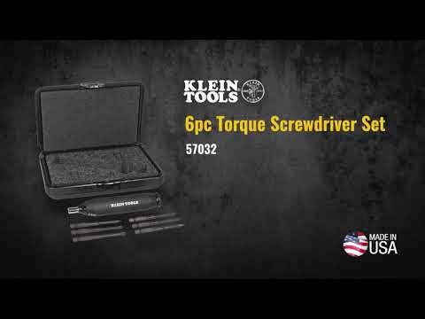 Klein Tools 57032 Screwdriver Set, Torque, 6-Piece