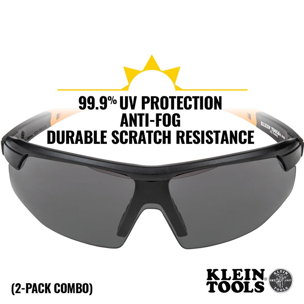 Klein Tools 60174 Standard Safety Glasses-Semi Frame, Combo Pack